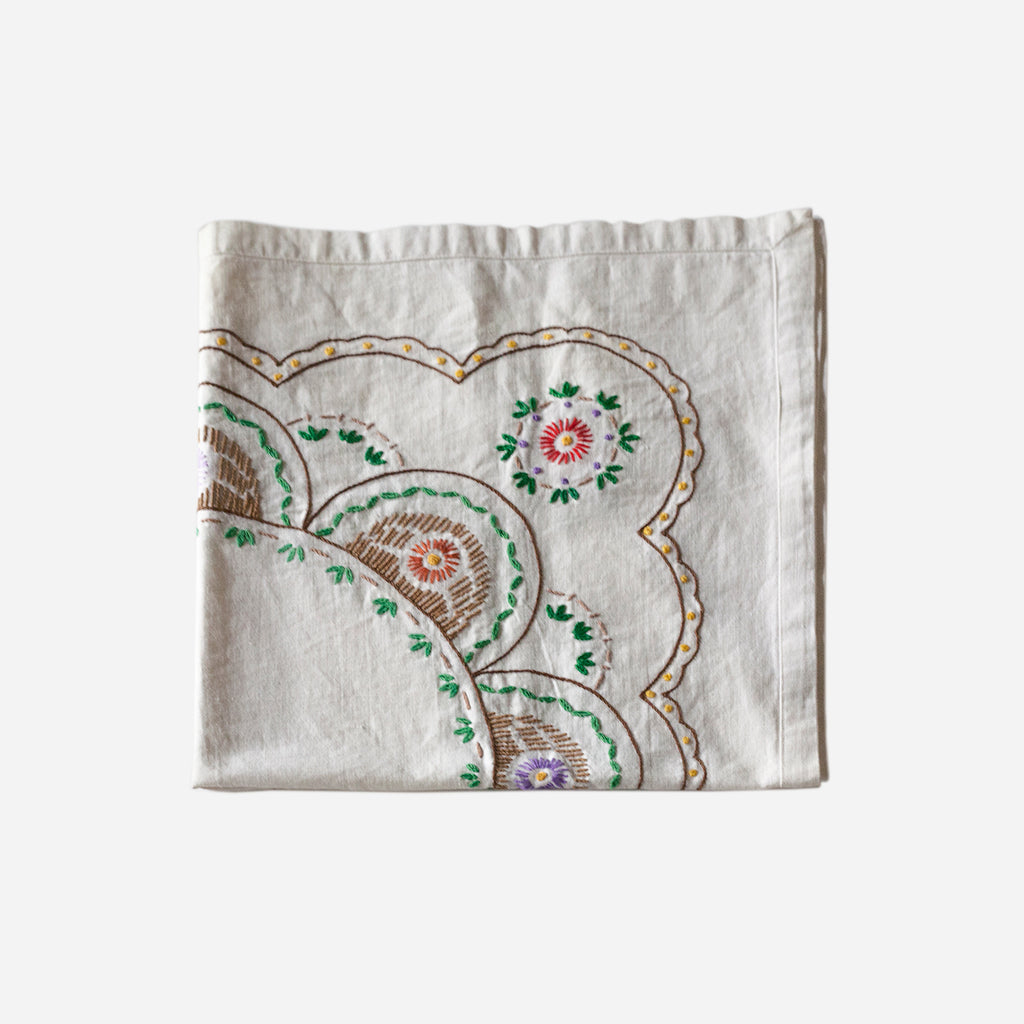 embroided handkerchief
